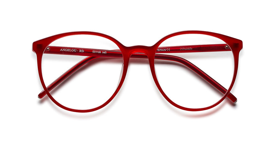 All Poets Angelou Spain unisex glasses eyewear red front