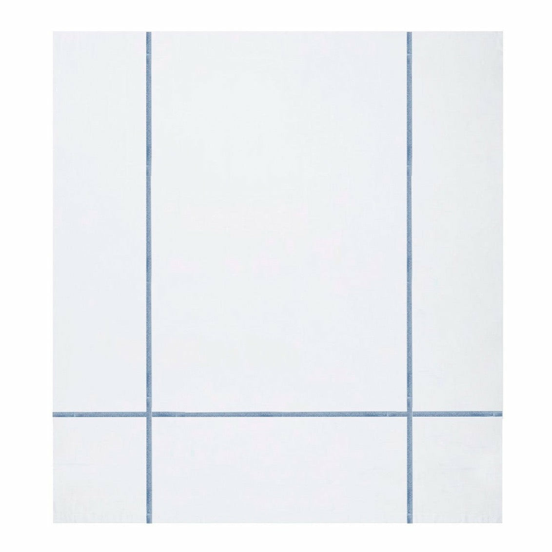 BOVI Classic Hotel Bedding Duvet Cover White Blue Fine Linens