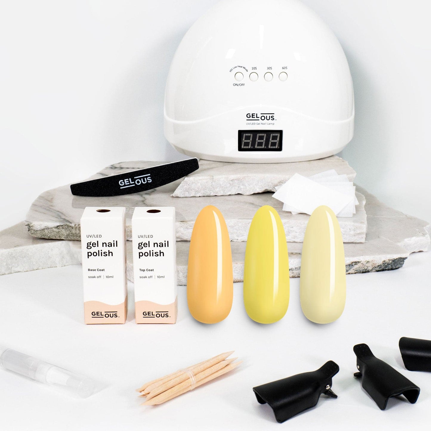 Gelous gel nail polish Yellows 3 Polish Starter Pack - photographed in New Zealand