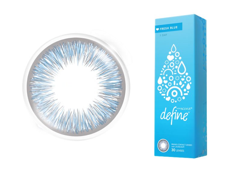 Acuvue Define Fresh Blue 1 Day Contact Lenses 30 Pack