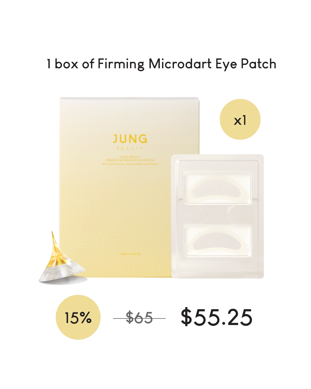 [PROMO] Jung Beauty Firming Microdart Eye Patch with Bakuchiol, Niacinamide and Peptides