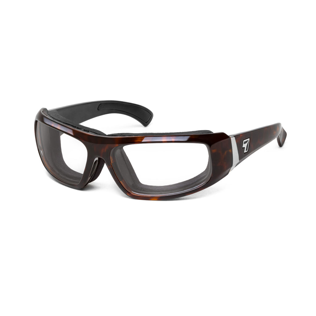 7eye Bali in Tortoise Frame and Clear Lens profile view