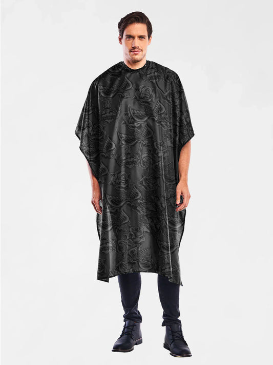 Betty Dain Inked Barber Styling Cape Black