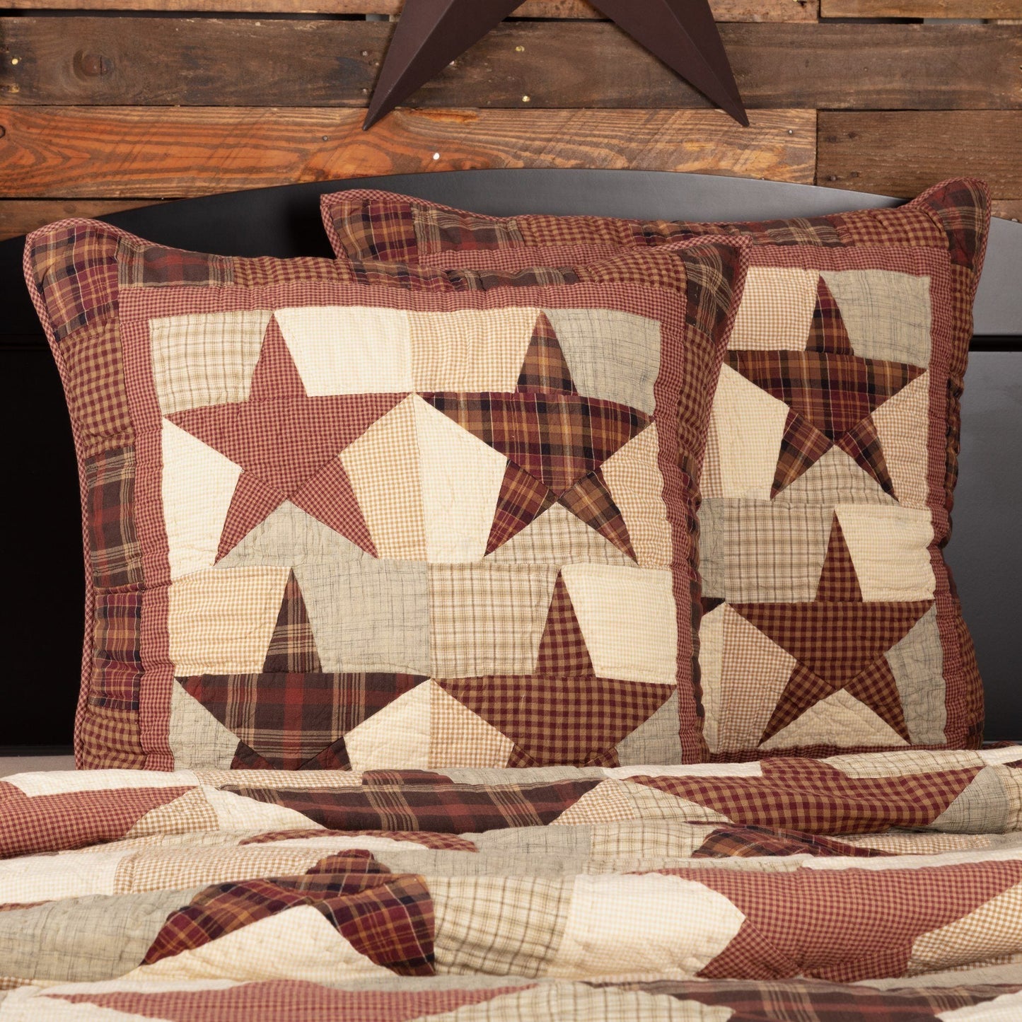Abilene Star Quilted Euro Sham 26x26"