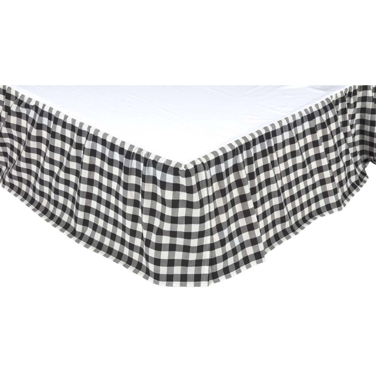 Annie Black Buffalo Check Bed Skirt