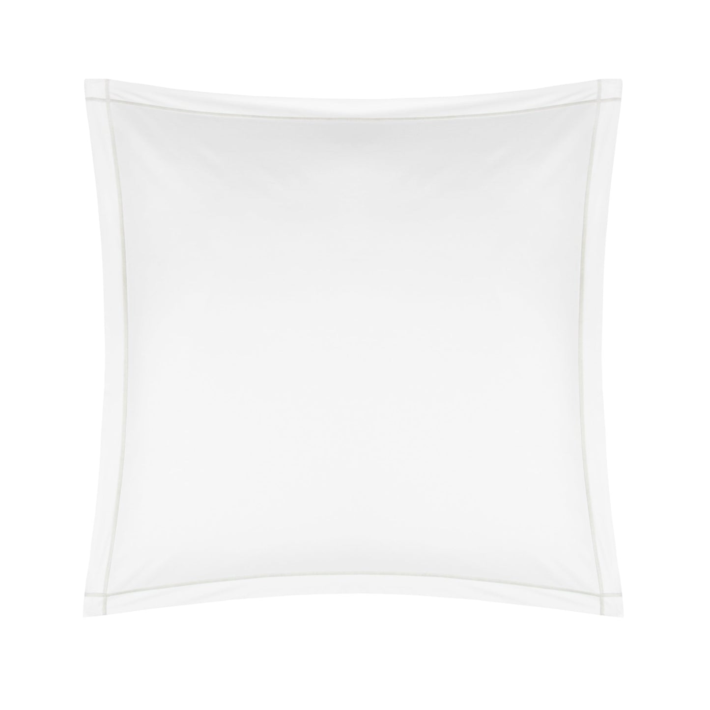 Silo of BOVI Classic Hotel Bedding Euro Sham White/Dove Fine Linens