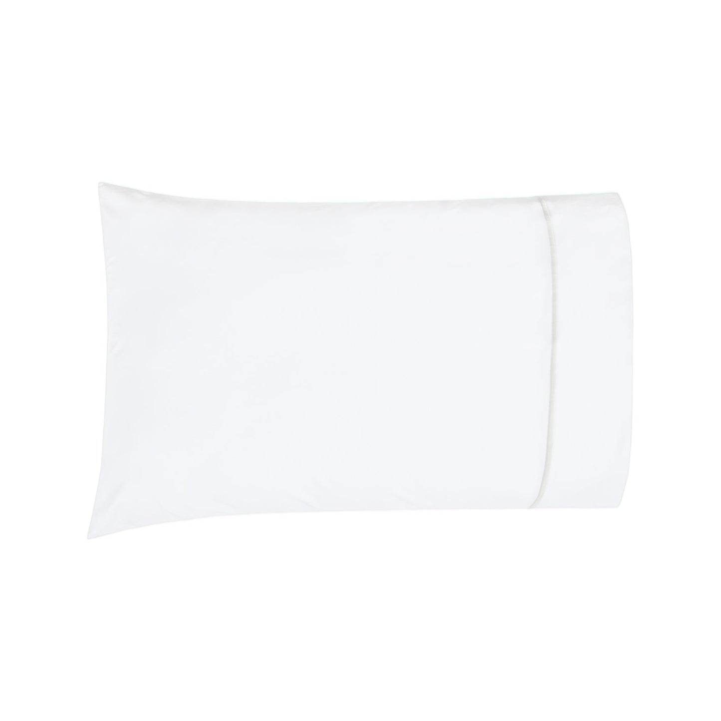 Silo of BOVI Classic Hotel Bedding Pillowcase White/Dove Fine Linens