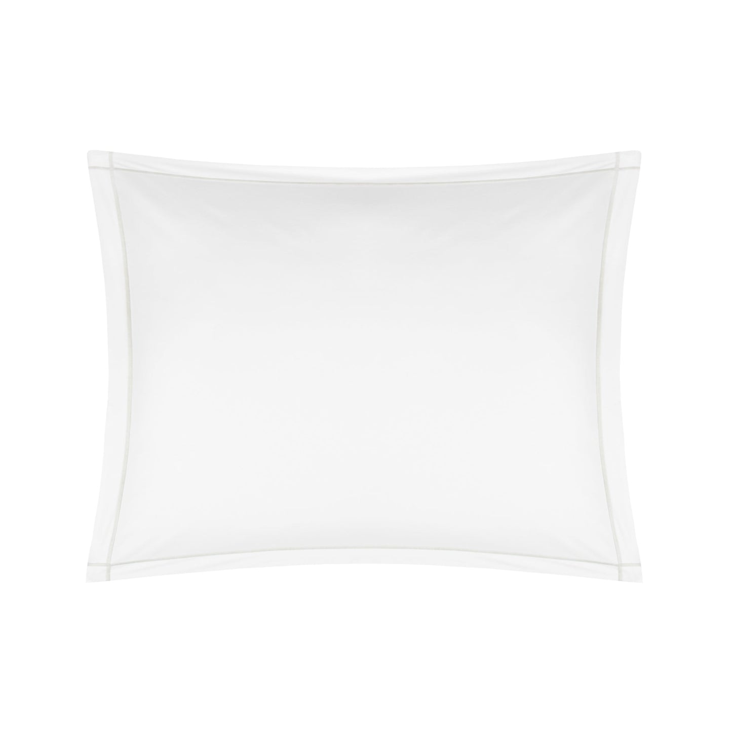 Silo of BOVI Classic Hotel Bedding Standard Sham White/Dove Fine Linens