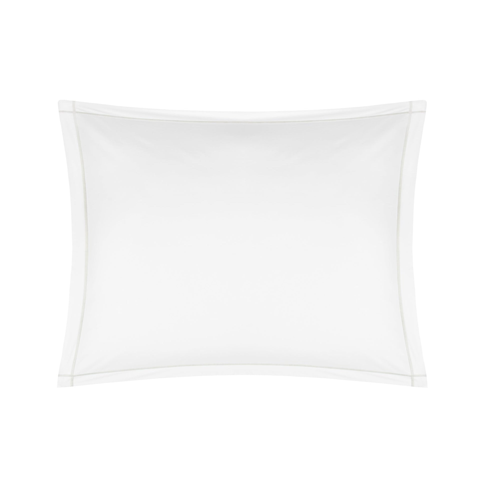 Silo of BOVI Classic Hotel Bedding Standard Sham White/Dove Fine Linens