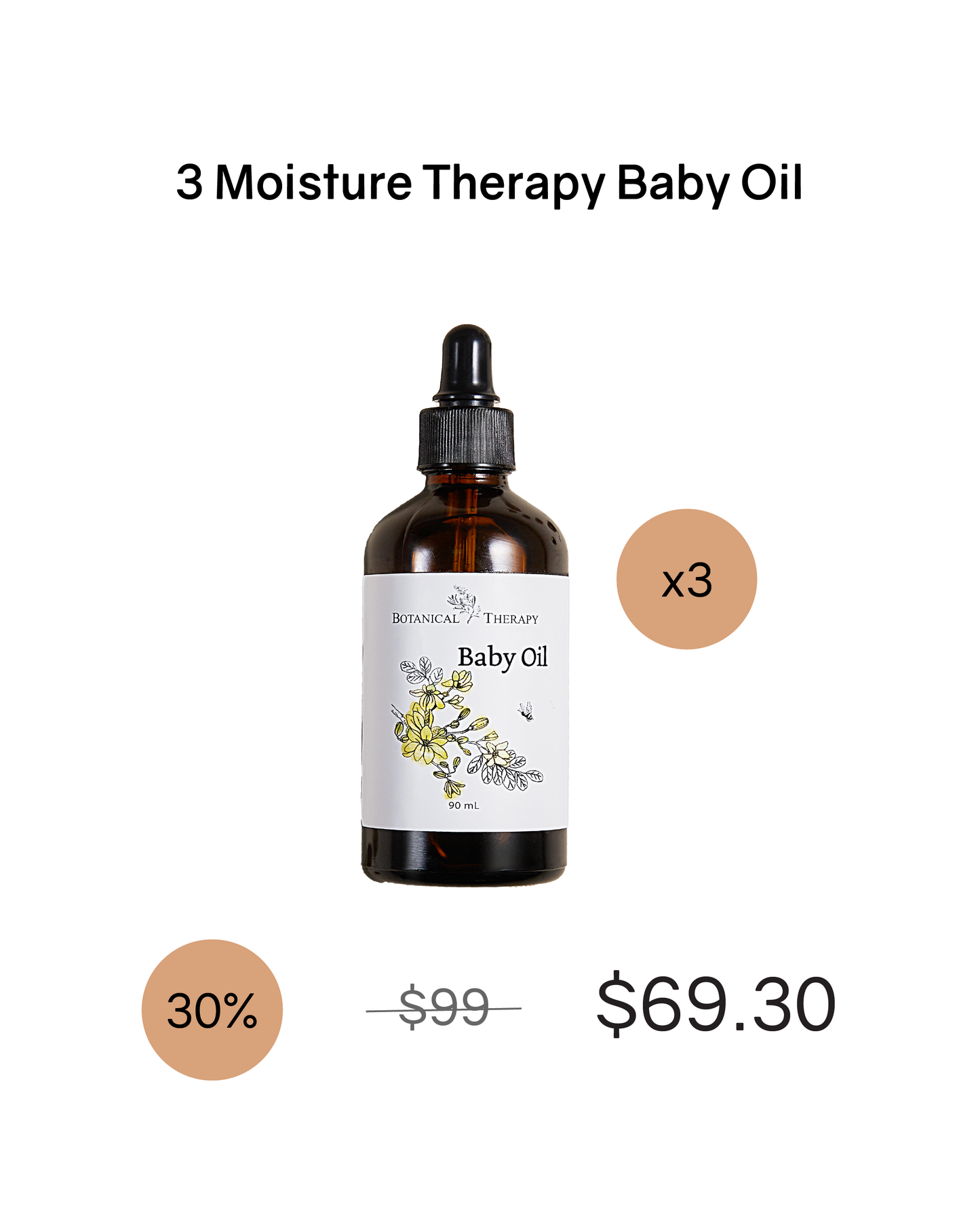 [PROMO] Botanical Therapy Moisture Therapy Baby Oil