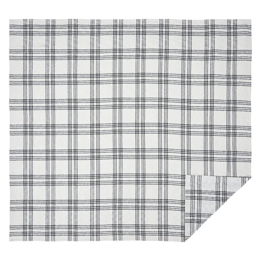 Black Plaid Coverlet King Coverlet- Primitive Star Quilt Shop