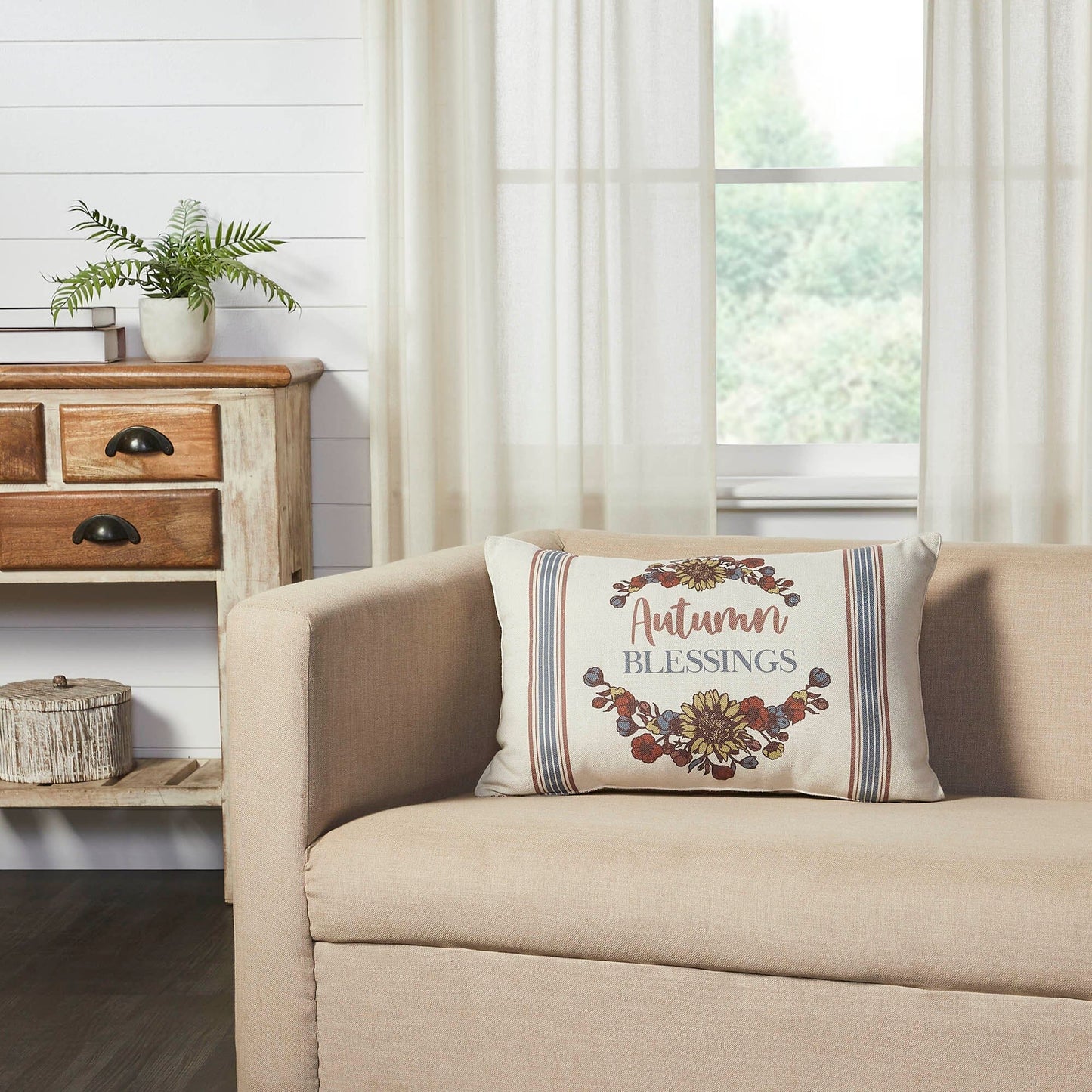 Bountifall "Autumn Blessings" Pillow 14x22"