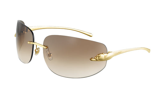 Sunglasses Cartier 0062S Cartier, Metal, Non-Polarized, Non-Prescription, Rectangle, Sunglasses, Unisex