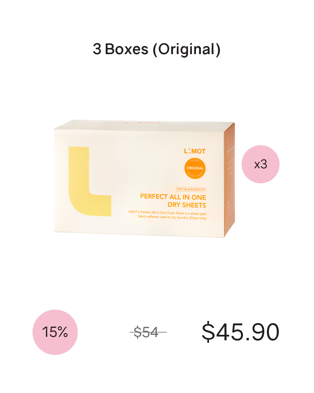 [PROMO] L:MOT All In One Dry Sheets (Original Scents)