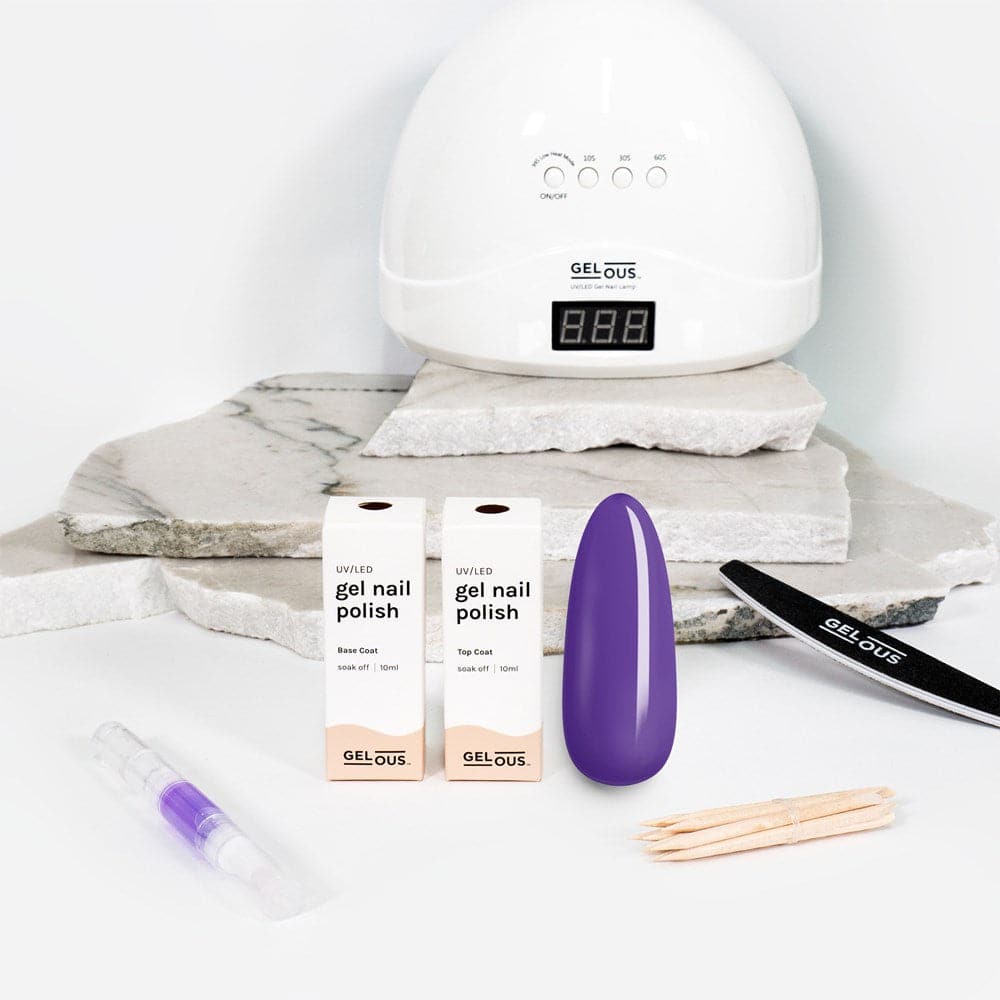 Gelous gel nail polish Violet Delights Essentials Pack - photographed in New Zealand