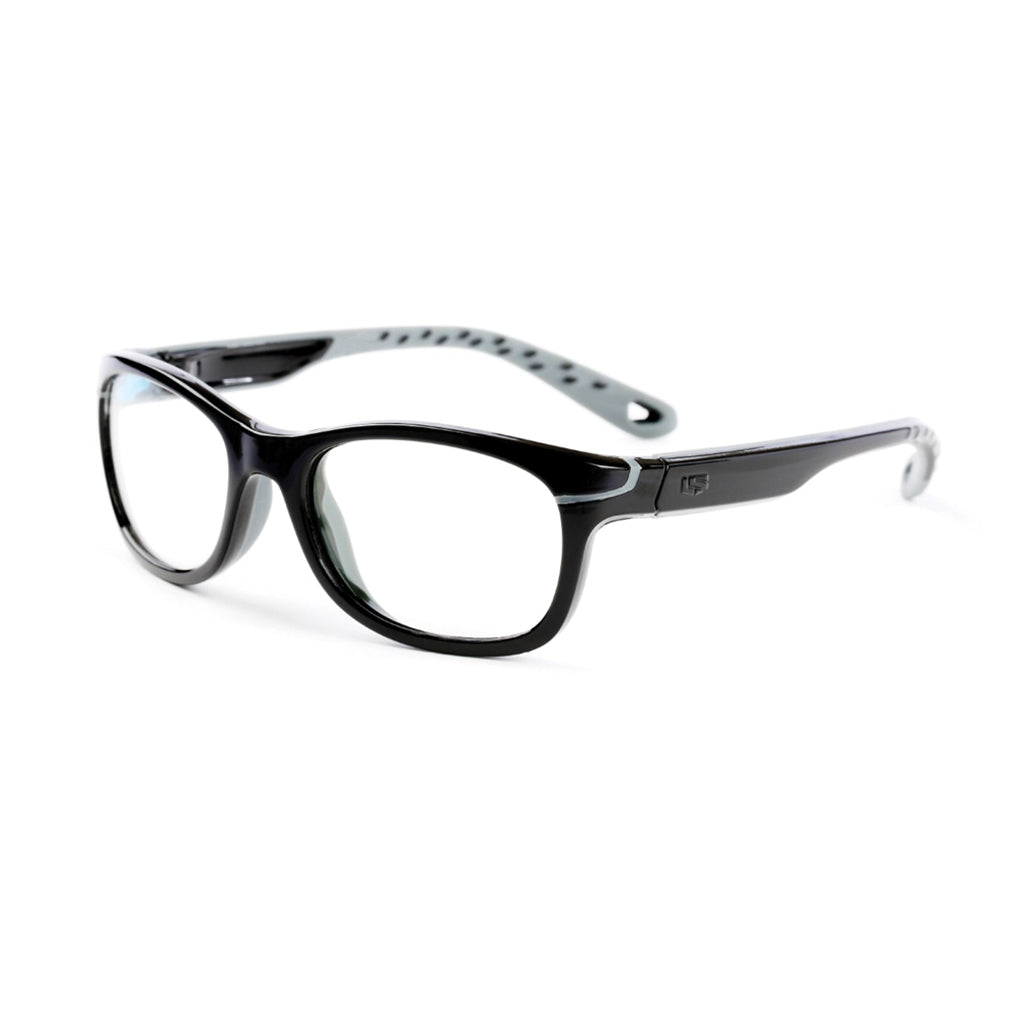 Rec Specs Active Z8-Y20 in Shiny Black/Grey angled view