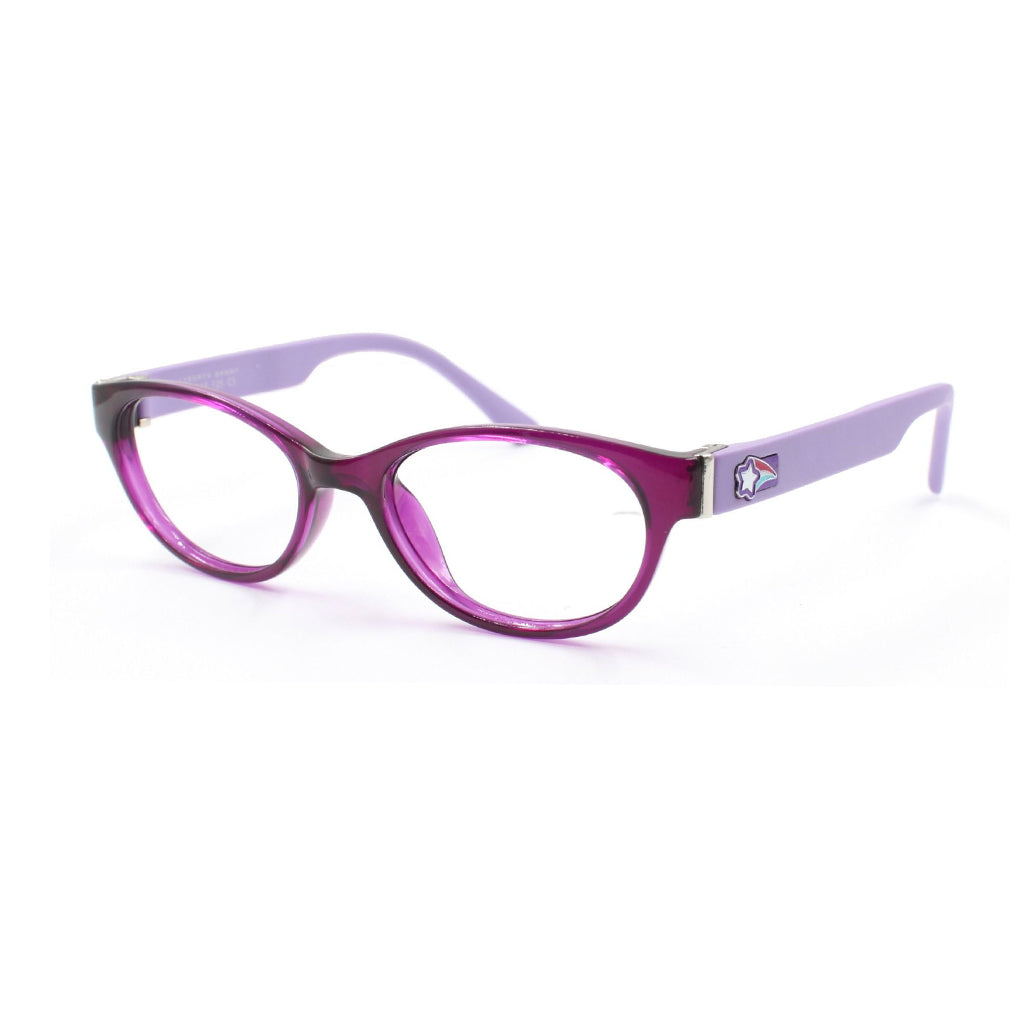 Rec Specs Active Z8-Y60 in Translucent Purple angled view