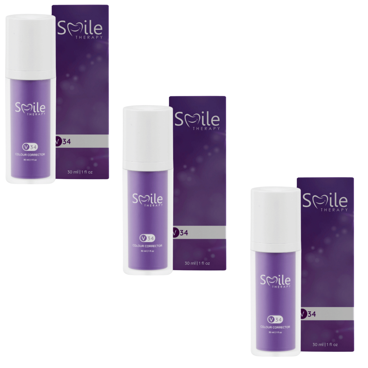 V34 Colour Corrector Serum | Purple Teeth Whitening Toothpaste DP2