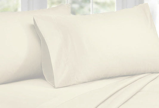 Ardor Queen Size 1000TC Cotton Rich Sheet Set (Ivory Color)
