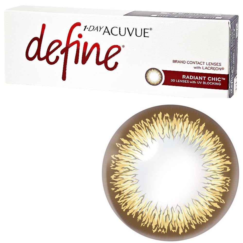Acuvue Define Radiant Chic 1 Day Contact Lenses 30 Pack