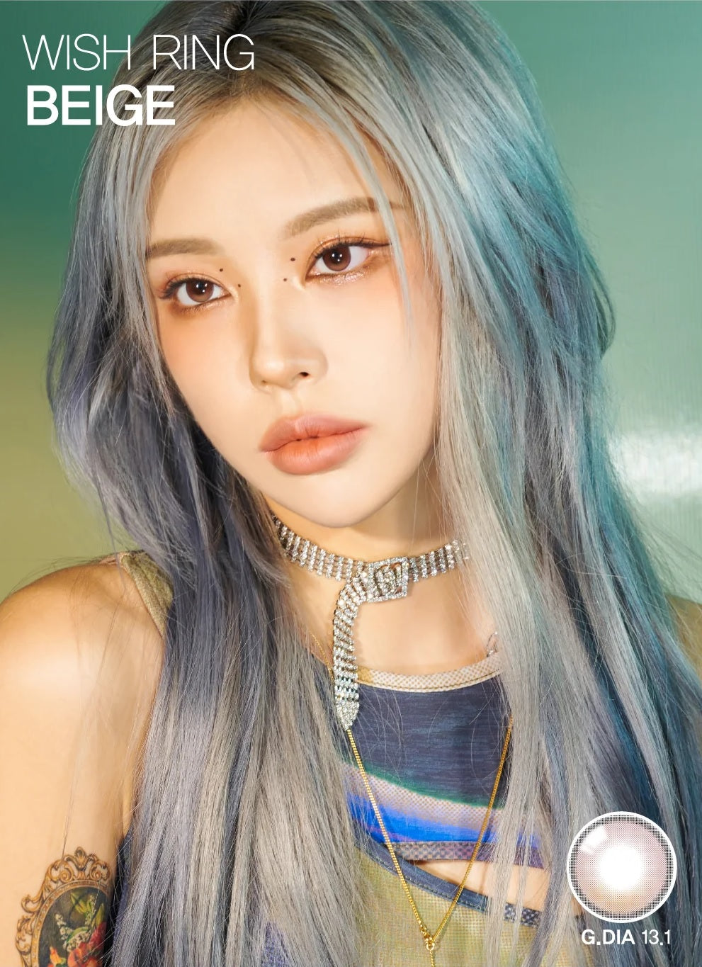 Ann365 Wish Ring Beige Monthly Contact Lenses 2 Pack