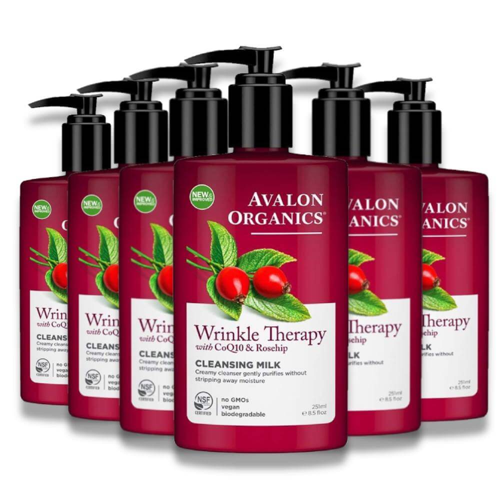 Avalon -  Organics CoQ10 Facial Cleansing Milk  - 8.50 Oz - 6 Pack