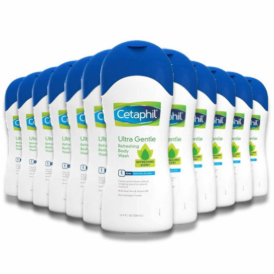 Cetaphil - Ultra Gentle Body Wash Refreshing Scent - 16.9 Oz - 12 Pack
