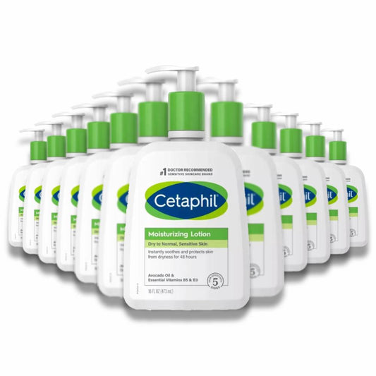 Cetaphil - Dry-Normal Sensitive Moisturizing Lotion - 16 oz - 12 Pack