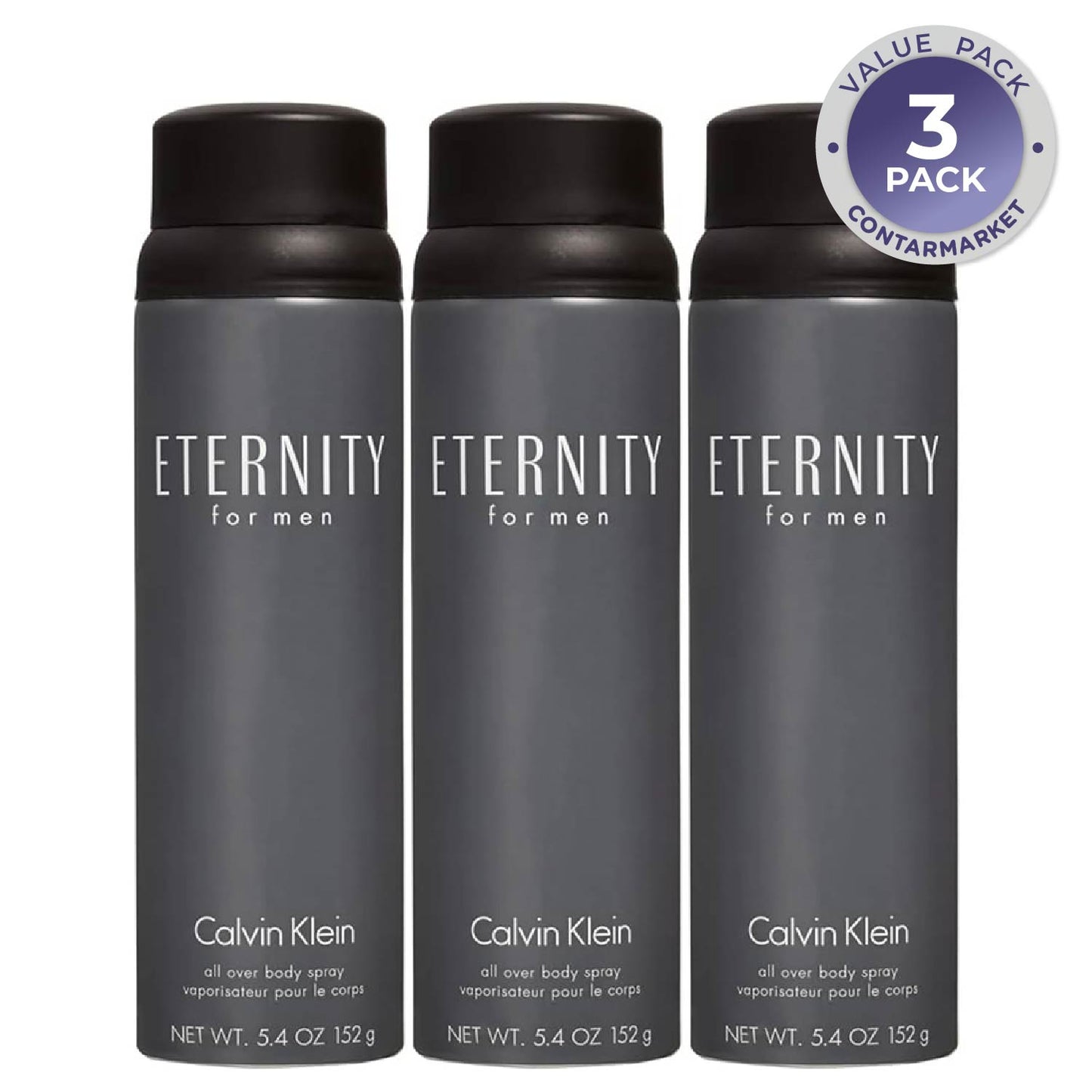 Calvin Klein Eternity for Men Spray - 5.4 fl Oz - 3 Pack
