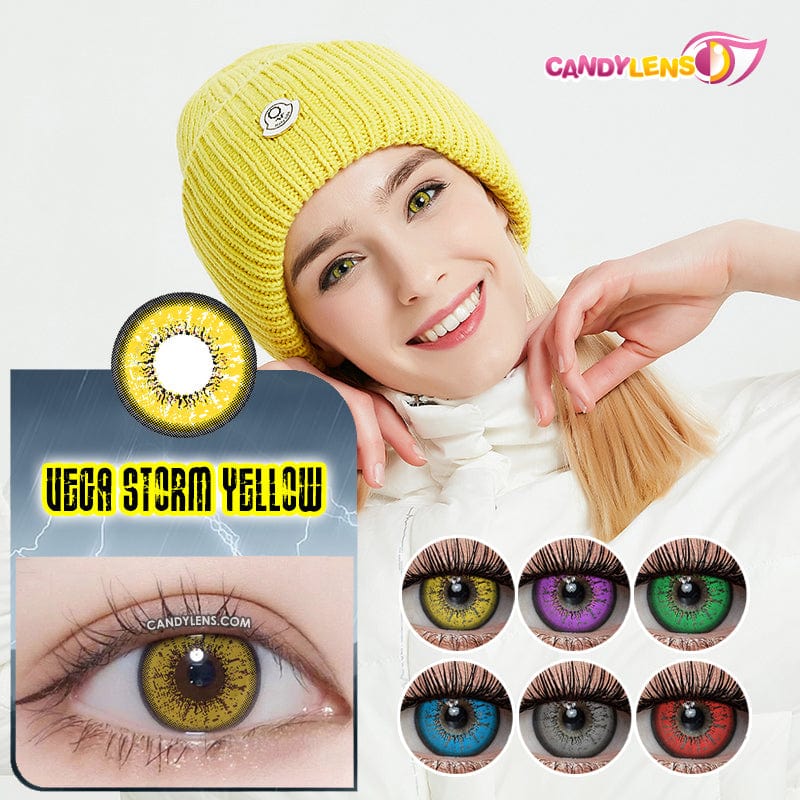 Vega Storm Yellow Cosplay Contacts